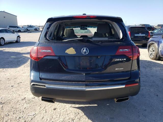 2HNYD2H35DH521423 - 2013 ACURA MDX TECHNOLOGY BLUE photo 6