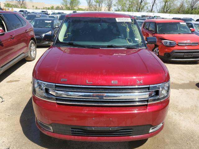 2FMGK5C89GBA05516 - 2016 FORD FLEX SEL BURGUNDY photo 5