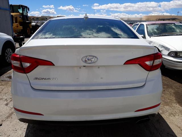 5NPE24AF9HH497445 - 2017 HYUNDAI SONATA SE WHITE photo 6