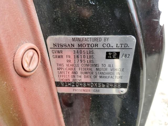 JN1HZ04S4DX562455 - 1983 DATSUN 280ZX BLACK photo 13