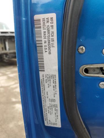 1C6RR7GG8NS204749 - 2022 RAM 1500 CLASS SLT ლურჯი ფოტო 12