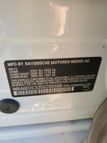 WBA6D2C52GGT65666 - 2016 BMW 640 XI GRAN COUPE WHITE photo 12