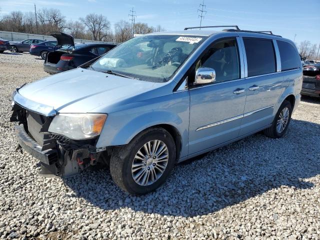 2C4RC1CG5DR590267 - 2013 CHRYSLER TOWN & COU TOURING L BLUE photo 1