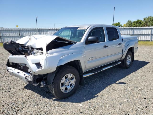 3TMLU4EN5CM089790 - 2012 TOYOTA TACOMA DOUBLE CAB SILVER photo 1