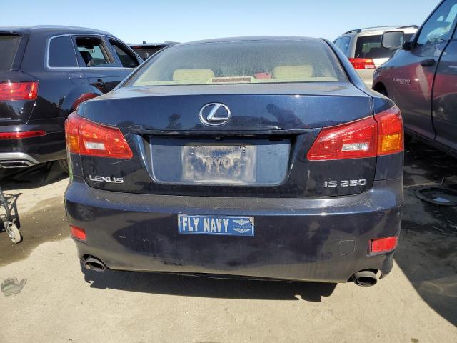 JTHBK262265003614 - 2006 LEXUS IS 250 BLUE photo 6