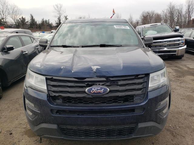 1FM5K8AR5HGA77554 - 2017 FORD EXPLORER POLICE INTERCEPTOR BLUE photo 5
