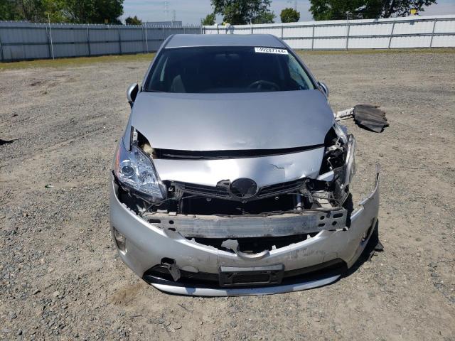 JTDKN3DU5D5631537 - 2013 TOYOTA PRIUS SILVER photo 5