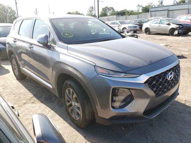 5NMS23AD2KH054781 - 2019 HYUNDAI SANTA FE SE GRAY photo 1