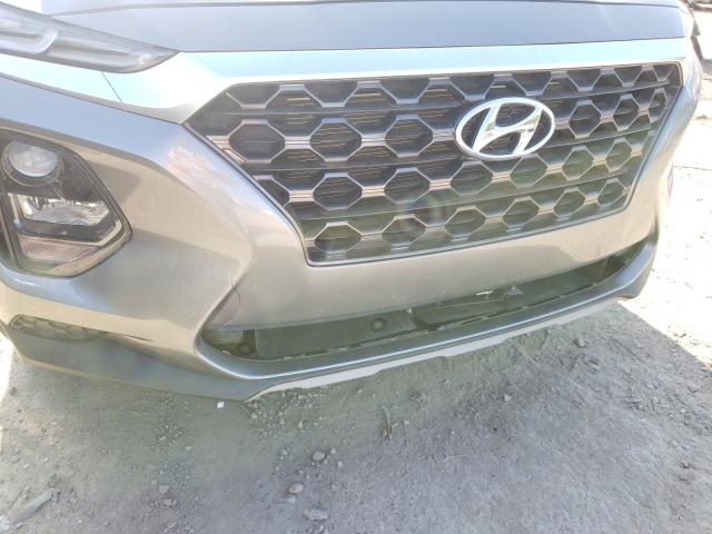 5NMS23AD2KH054781 - 2019 HYUNDAI SANTA FE SE GRAY photo 9