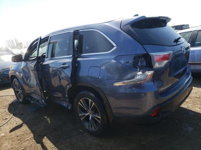 5TDJKRFHXGS319087 - 2016 TOYOTA HIGHLANDER XLE Mavi foto 2
