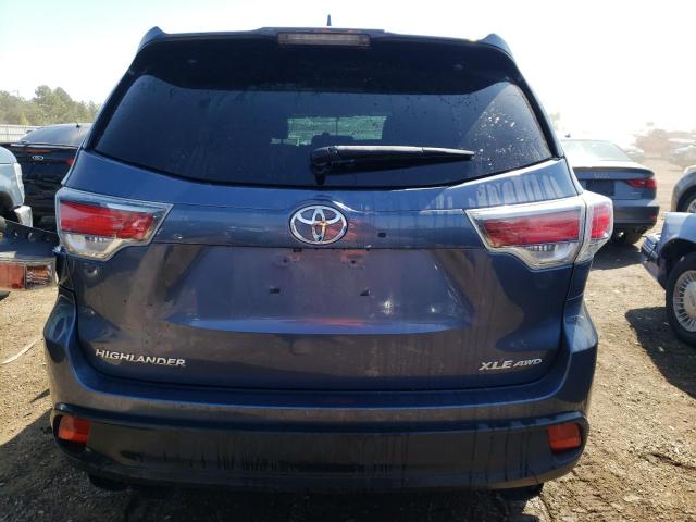 5TDJKRFHXGS319087 - 2016 TOYOTA HIGHLANDER XLE Mavi foto 6