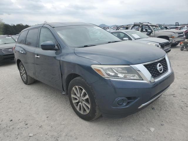 5N1AR2MN1EC658164 - 2014 NISSAN PATHFINDER S BLUE photo 4