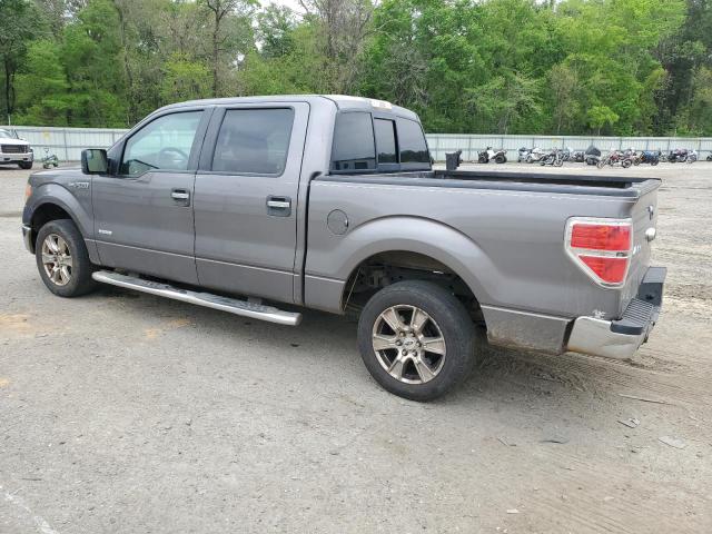 1FTFW1CT3EKD72268 - 2014 FORD F150 SUPERCREW GRAY photo 2