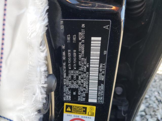 5TDJKRFH5FS116428 - 2015 TOYOTA HIGHLANDER XLE 黑色 照片 12