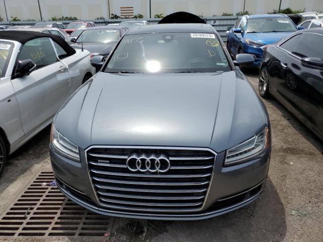 WAU3GAFDXFN000993 - 2015 AUDI A8 L QUATTRO GRAY photo 5