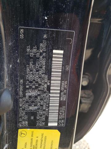 JTEEW21A160028627 - 2006 TOYOTA HIGHLANDER HYBRID BLACK photo 13