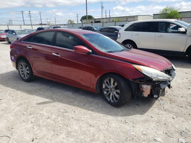 5NPEC4AB8BH278901 - 2011 HYUNDAI SONATA SE MAROON photo 4