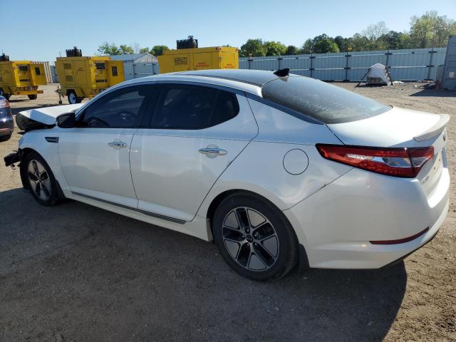 KNAGM4AD7C5031469 - 2012 KIA OPTIMA HYBRID WHITE photo 2