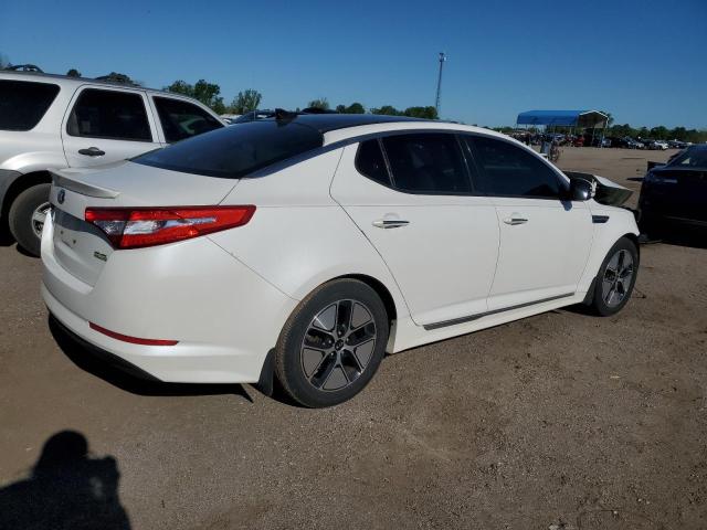 KNAGM4AD7C5031469 - 2012 KIA OPTIMA HYBRID WHITE photo 3