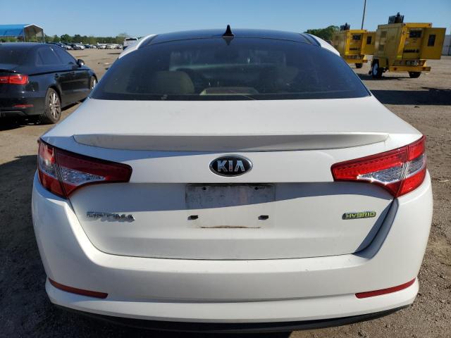 KNAGM4AD7C5031469 - 2012 KIA OPTIMA HYBRID WHITE photo 6