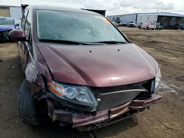 5FNRL5H61HB000896 - 2017 HONDA ODYSSEY EXL MAROON photo 5