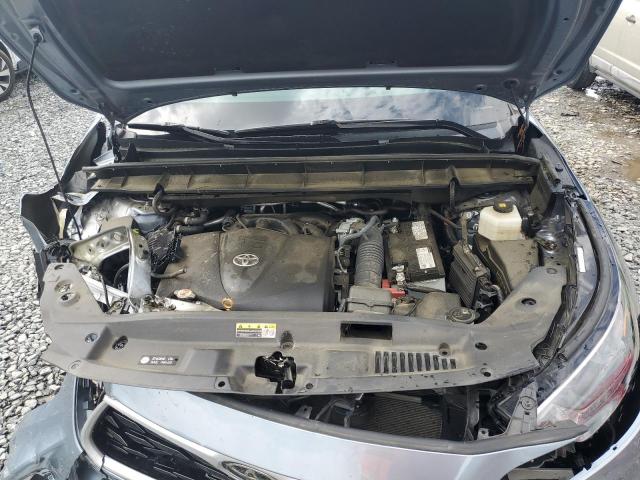 5TDGZRBH2MS153249 - 2021 TOYOTA HIGHLANDER XLE SILVER photo 12