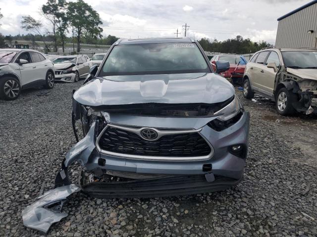 5TDGZRBH2MS153249 - 2021 TOYOTA HIGHLANDER XLE SILVER photo 5