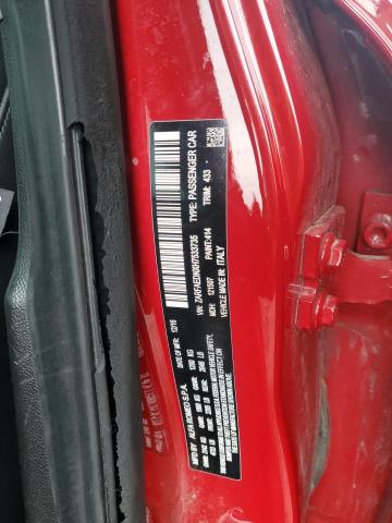 ZARFAEDNXH7533735 - 2017 ALFA ROMEO GIULIA Q4 红色 照片 12