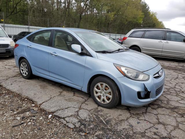 KMHCT4AE7CU205281 - 2012 HYUNDAI ACCENT GLS BLUE photo 4