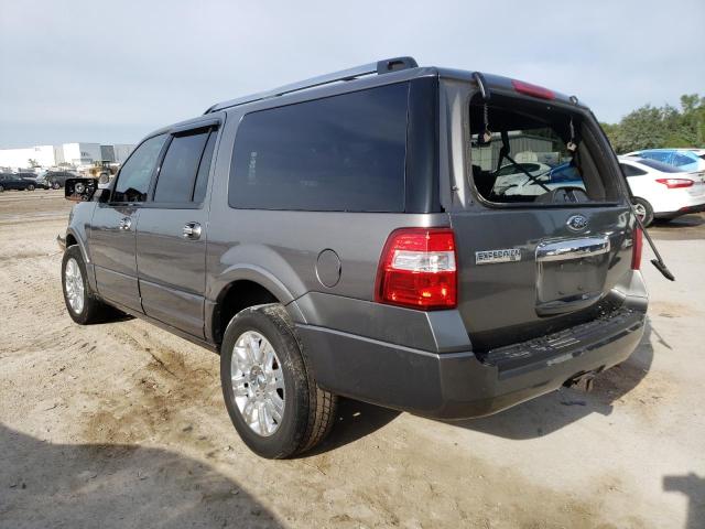 1FMJK1K58EEF22636 - 2014 FORD EXPEDITION EL LIMITED GRAY photo 2