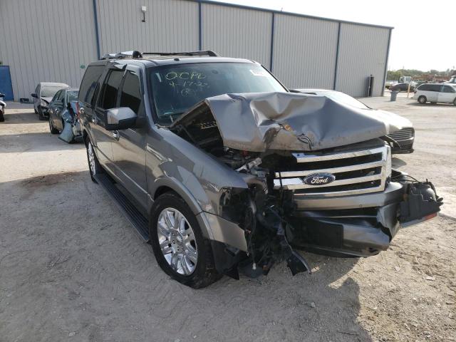 1FMJK1K58EEF22636 - 2014 FORD EXPEDITION EL LIMITED GRAY photo 4
