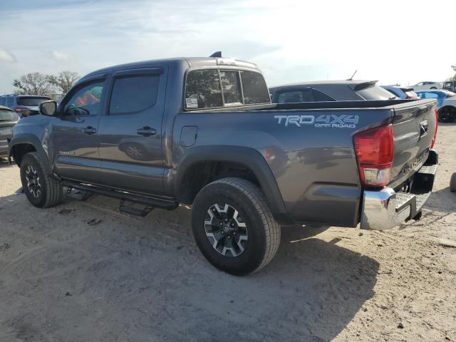 5TFCZ5AN7GX006826 - 2016 TOYOTA TACOMA DOUBLE CAB GRAY photo 2