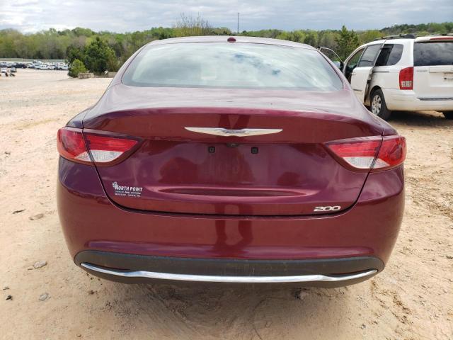 1C3CCCAB4GN143606 - 2016 CHRYSLER 200 LIMITED BURGUNDY photo 6