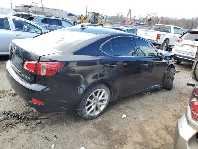 JTHCF5C20D5060907 - 2013 LEXUS IS 250 BLACK photo 3