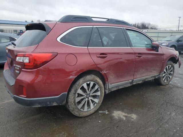 4S4BSAJC4F3314142 - 2015 SUBARU OUTBACK 2.5I LIMITED RED photo 3