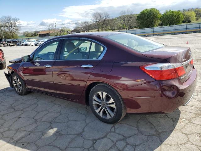 1HGCR2F32FA237187 - 2015 HONDA ACCORD LX MAROON photo 2