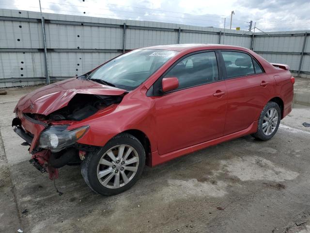 2T1BU4EEXAC424835 - 2010 TOYOTA COROLLA BASE RED photo 1