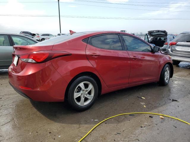 5NPDH4AE7EH539642 - 2014 HYUNDAI ELANTRA SE RED photo 3