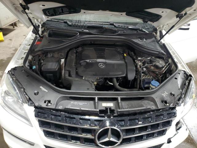 4JGDA5HB8FA498383 - 2015 MERCEDES-BENZ ML 350 4MATIC WHITE photo 12