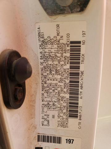 3TMJU62N39M088699 - 2009 TOYOTA TACOMA DOUBLE CAB PRERUNNER WHITE photo 12