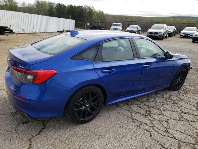 2HGFE2F55NH605503 - 2022 HONDA CIVIC SPORT BLUE photo 3