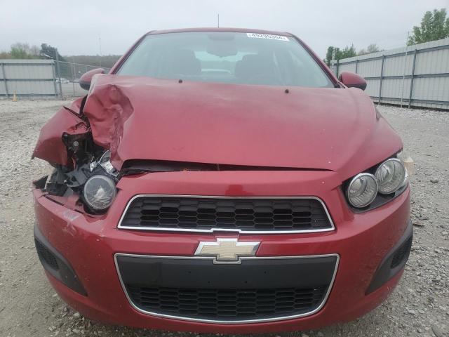 1G1JC5SH3C4136284 - 2012 CHEVROLET SONIC LT RED photo 5