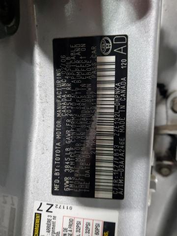 2T1KR32E46C591117 - 2006 TOYOTA COROLLA MA XR SILVER photo 12