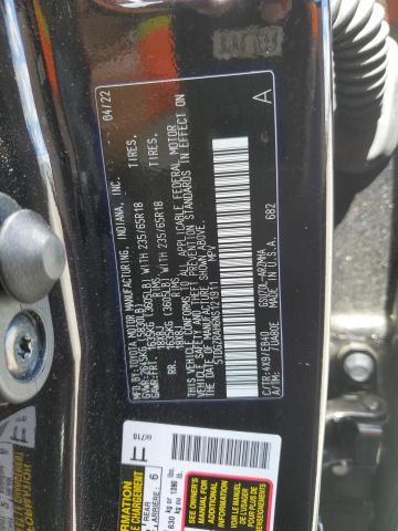 5TDGZRAH6NS121911 - 2022 TOYOTA HIGHLANDER XLE BLACK photo 13