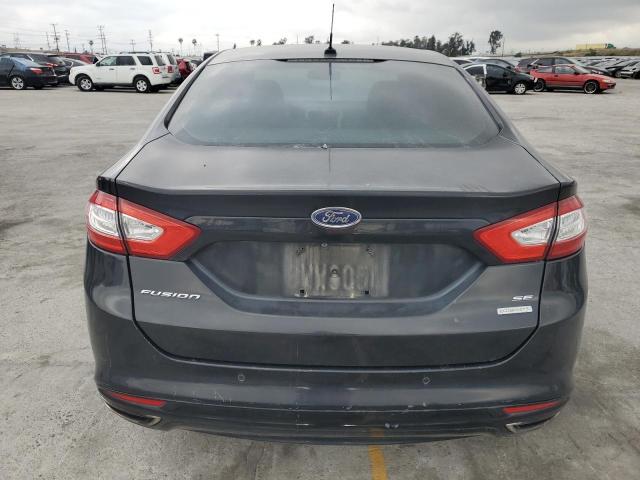 3FA6P0H91FR114984 - 2015 FORD FUSION SE BLACK photo 6