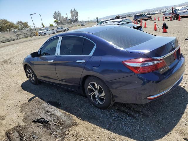 1HGCR2F30HA096560 - 2017 HONDA ACCORD LX BLUE photo 2