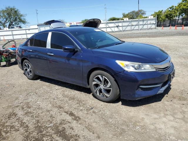 1HGCR2F30HA096560 - 2017 HONDA ACCORD LX BLUE photo 4