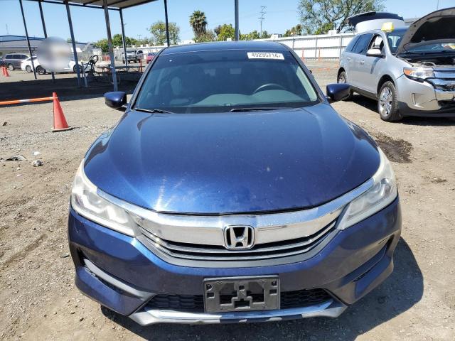 1HGCR2F30HA096560 - 2017 HONDA ACCORD LX BLUE photo 5