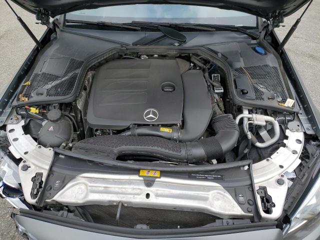 WDDWJ8DB8KF873602 - 2019 MERCEDES-BENZ C 300 GRAY photo 11