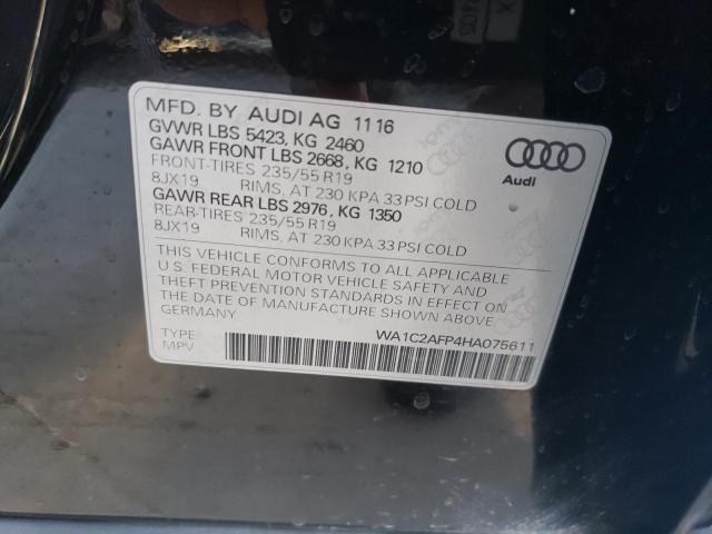 WA1C2AFP4HA075611 - 2017 AUDI Q5 PREMIUM BLACK photo 13